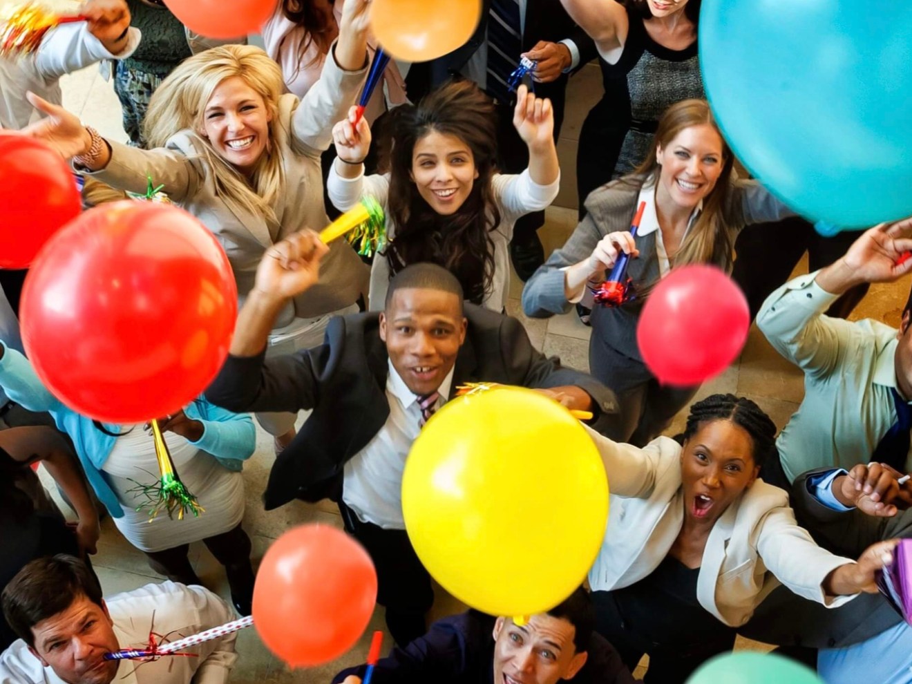 Happy Corporate Employee After Magic Show